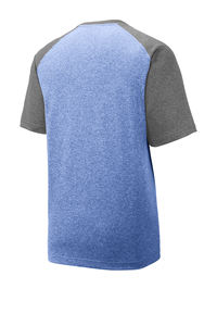 Sport-Tek Hombres 3/4 Mangas raglán Colorblock Jersey Camisetas Manga corta Heather Contender Tee Camisetas - Product Image 5