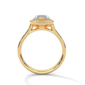 Anillo Solitario Halo con Moissanita Corte Marquise de 2.0ct, Plata de Ley 925, Anillo de Compromiso - Product Image 5