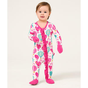 Chaussons décontractés en bambou pour bébés filles avec fermeture éclair bidirectionnelle, technique de tricot - Product Image 2