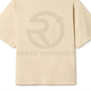 T-shirt blanc personnalisé Boxy Fit pour homme 100% coton biologique French Terry t-shirt 300 GSM Heavyweight Oversized Tee - Product Image 6