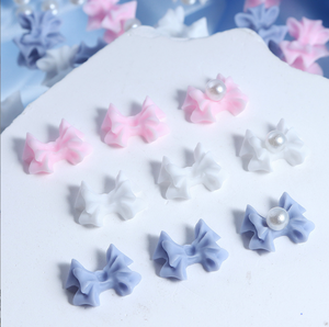 20 pièces de breloques pour ongles en résine, motifs nœuds 3D, accessoires pour manucure coréenne DIY et <span class=keywords><strong>nail</strong></span> <span class=keywords><strong>art</strong></span> - Product Image 5