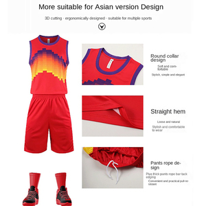 Fabricant OEM d'uniformes de basketball personnalisés, ensemble de maillots et shorts légers de haute qualité, design 2 en 1, tissu respirant pour les équipes - Product Image 6