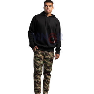 Sudadera con capucha de algodón 100% para hombre, jersey de lana de invierno pesado, ropa de calle, estampado térmico, patrón sólido bordado liso teñido - Product Image 2