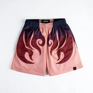 Pantalones cortos de playa para hombre, personalizados, impermeables, de encaje, ecológicos, patrón sólido, tejido con cordón, informales, gran oferta, natación - Product Image 1
