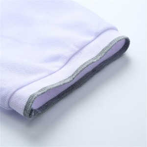 Nouveau Design Blanc Couleur Blanc Hommes Femmes Polos Respirant Anti-Rides À Manches Courtes Boutons Polo Shirt - Product Image 3