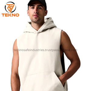 Custom Mens Fitness Sleeveless <b>Hoodies</b> Custom Gym Men <b>Workout</b> Muscle Hoodie Gym Wear Hot Fashion Custom Gym Hoodie for Men - Product Image 6