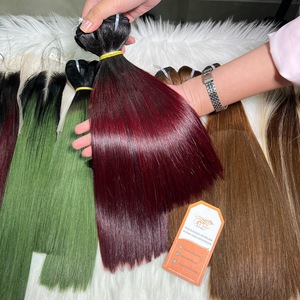 Multiple Colored Bone Straight Human Hair Short Combo 10" and <b>12</b>" With Closure for Full Wig Wholesale Price - Product Image 3