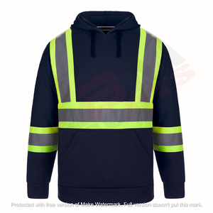 Sudaderas con capucha de alta visibilidad de suministro de fábrica Color personalizado Frente de alta visibilidad Ropa de trabajo de construcción Precio barato sudaderas con capucha personalizadas - Product Image 3