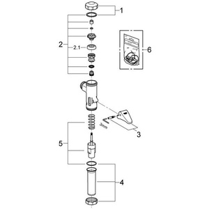 Pour WC automatique chromé Grohe DAL 3/4 pouce pour fournitures de salle de bain et toilettes - Product Image 5