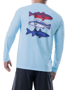 Maillot de pêche par sublimation personnalisé à manches longues pour hommes, avec protection anti UV, chemises de pêche à séchage rapide pour tournoi, vente en gros - Product Image 5