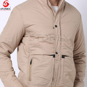 OEM logotipo personalizado impreso hombres chaqueta acolchada de invierno nueva moda brillante burbuja abrigo con material Softshell disponible para la venta al por mayor - Product Image 5