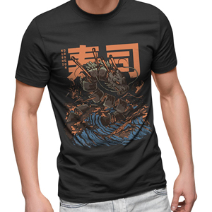 เสื้อยืดแฟชั่นสำหรับผู้ชายเสื้อยืดผ้าไมโครไฟเบอร์พิมพ์ซับลิเมชัน - Product Image 1