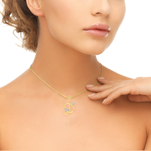 Ishi เพชรหรูหรา18K ทอง D ตัวอักษรห้องปฏิบัติการปลูกจี้เพชร - Product Image 3