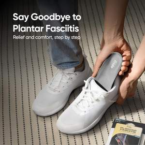 Plantillas para Alivio del Dolor de Fascitis Plantar Frido con Gel y Amortiguación de Espuma Viscoelástica |   Soporte de Arco Ortopédico Unisex - Product Image 3