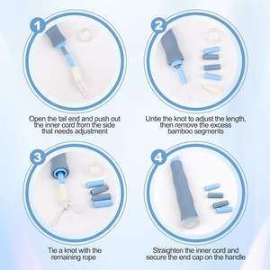 Cuerda para Saltar para Niños, 2 Piezas, Cuerda para Saltar con Cuentas Suaves y Mangos Antideslizantes - Product Image 5