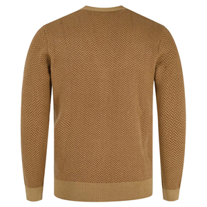 100% High Quality Cotton Brown Plain <b>Cardigan</b> Sweater Breathable Anti-Wrinkle Anti-Shrink Customizable Logo on Front for Winter - Product Image 4