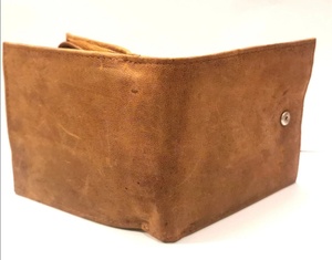 Portefeuille à deux volets en cuir de vache Crazy Horse pour hommes avec porte-monnaie Fabricant LW-0078 - Product Image 6