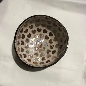 Cuenco de coco con concha incrustada para la madre de la perla, recipiente para llaves, mesa de entrada, contenedor de dulces, soporte para frutos secos, venta al por mayor - Product Image 3