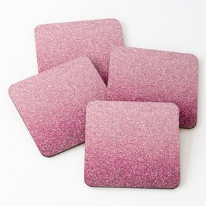 Attractive Eco-Friendly MDF Acacia Cork Wood Coaster Set <b>Star</b> Crafts India Printed Home Decorative Mats & Pads - Product Image 2
