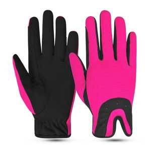 Gants d'équitation équestre en cuir pur pour hommes et femmes Grip antidérapant pour dames et filles - Product Image 1