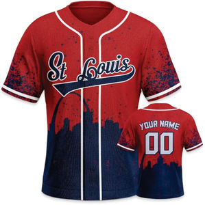 Maillots de baseball personnalisés sublimés, haute qualité, séchage rapide, respirant, polyester, ensembles pour adultes, tailles plus grandes, logo personnalisé, antibactérien - Product Image 4