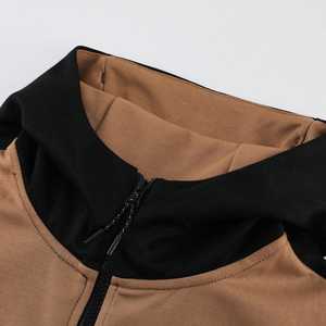 ชุดวอร์มผ้าฟลีซสำหรับผู้ชายเสื้อฮู้ดแบบสวมหัวปักลายผ้าฝ้ายโพลีเอสเตอร์สินค้ามาใหม่โลโก้คุณภาพสูง - Product Image 4