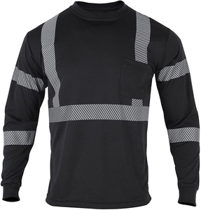 Custom Made O-Neck Hi <b>Vis</b> Work Wear <b>T</b>-<b>Shirts</b> Men's <b>High</b> Visibility Short Sleeve Reflective Safety Breathable Cotton - Product Image 2