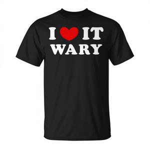 Camiseta I Love It Wary Negra para Adultos Unisex con Cuello Redondo y Manga Corta Promocional - Product Image 2