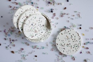 Nuevo diseño, gran oferta, posavasos de resina Premium para protección de mesa, posavasos redondo de madera para bebidas - Product Image 5