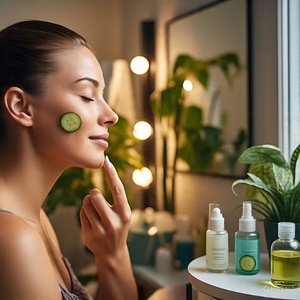 Óleo essencial orgânico puro da fragrância do pepino 100% para a vela que faz, sabão que faz o óleo do Aloe Vera - Product Image 2