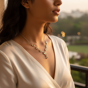 Collier en argent 925 avec cristal de citrine pour femmes - Product Image 2