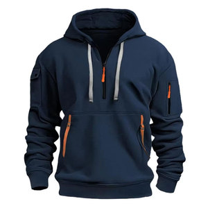 Sudaderas con capucha de algodón grueso con bordado de peso pesado para hombres, fabricantes de ropa Essentials 500 Gsm, sudaderas con capucha de gran tamaño personalizadas - Product Image 6