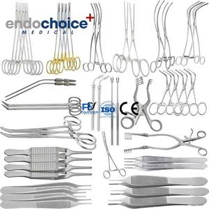 ชุดเครื่องมือผ่าตัดสแตนเลสเกรดทางหลอดเลือด 97 ชิ้น ได้รับการรับรองมาตรฐาน CE ISO ใช้ซ้ำได้ พร้อมคู่มือการใช้งาน แบบติดรหัสตามลำดับ - Product Image 1