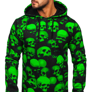 2025 100% Polyester hommes décontracté mode surdimensionné pull imprimé sweats à capuche OEM meilleure qualité hommes sublimation impression sweats à capuche - Product Image 3