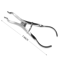 Kit d'isolation dentaire professionnel réutilisable et réglable en caoutchouc durable avec pinces en acier inoxydable et pince perforatrice pour animaux de grande taille