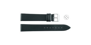 Bracelet en cuir unisexe 706 QR noir, classique, de luxe, en cuir véritable, pour montre connectée, étanche, réglable, doux, respirant, en acier inoxydable - Product Image 4