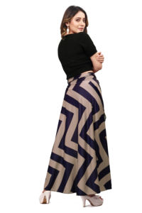 กระโปรงพิมพ์ลายของผู้หญิง tennecy สำหรับวัสดุที่มีสไตล์การตกแต่งเข็มขัด - Product Image 2