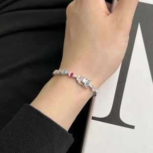 Pendentif en argent 925 de style hip-hop en forme de dessin animé avec moissanite taille princesse rayonnante pour unisexe - Product Image 3