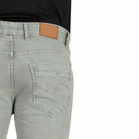 Jeans Rectos de Corte Regular, Modernos, Sólidos, Ligeros y Rotos para Hombre, Ropa Casual de la Mejor Calidad, Pantalones Transpirables con Botones para las 4 Estaciones