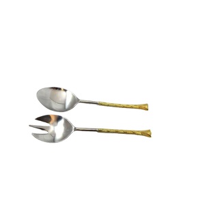 ช้อนโลหะค้อนช้อนขัดสลัดแบบมีสไตล์เครื่องใช้บนโต๊ะอาหารช้อนสลัดขายดี - Product Image 6