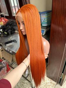 Pelucas de cabello humano vietnamita natural personalizable hueso recto sedoso suave transparente cierre frontal de encaje - Product Image 2