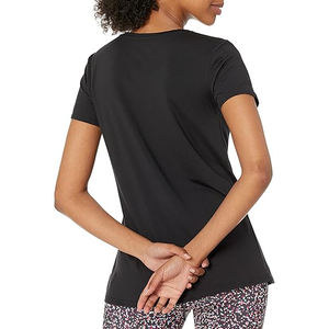 T-shirt pour femmes, couche de fibres lisses, tissage respirant, contour doux, léger stretch, circulation d'air, confort quotidien, extérieur, coupe décontractée - Product Image 6
