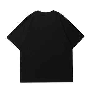 Camiseta casual de manga corta para hombre con textura de diamantes de imitación, estampado en relieve, holgada, talla grande, para verano. - Product Image 4