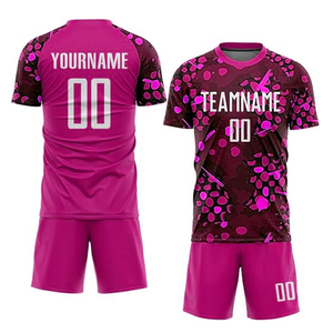 Vêtements de football d'été en tissu confortable pour adultes Maillot de football à coupe automatisée avec hauts et chemises Ensembles d'uniformes - Product Image 1
