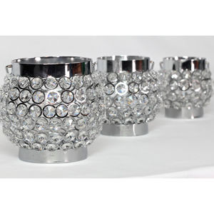 เชิงเทียนคริสตัลทำมือหลากสีขนาดกลางประดับลูกปัด เหมาะสำหรับเป็นของขวัญงานแต่งงาน รูปทรงกลม - Product Image 6