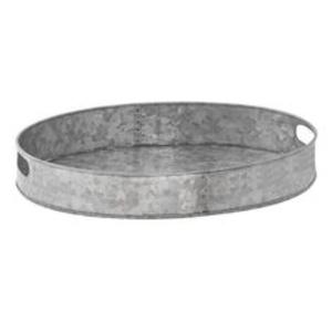 Plateau de service en métal galvanisé au design intemporel parfait pour rehausser la décoration de la table ou servir les repas dans un style élégant - Product Image 5