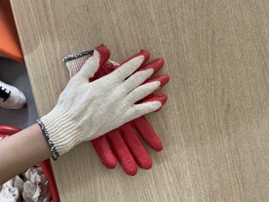 Gants en latex enduits de caoutchouc vietnamien Gants de travail de sécurité antidérapants anti-coupures Semi-revêtement Coton réutilisable Protection Jardin - Product Image 2