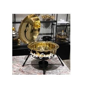 Recipiente para Calentar Comida de Acero Inoxidable Clásico Martillado de Calidad Garantizada, Tapa de Diseño para Hoteles, Restaurantes, Bodas y Bufés - Product Image 4