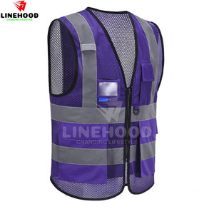 Chaleco de seguridad para hombre de color personalizado de gran venta, ropa de trabajo de tendencia superior de poliéster transpirable e impermeable - Product Image 3