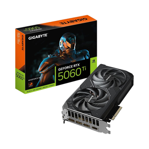 การ์ดจอ GIGABYTE GeForce RTX 5060 Ti WINDFORCE 8G พร้อมหน่วยความจำ GDDR7 PCIe 5.0 128-bit ขนาด 8GB แบบใช้แล้ว - Product Image 1